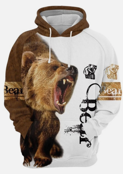 Unisex Novelty Bear Lover Hoodie, Bear Sweatshirt, Bear Forest Hoodie