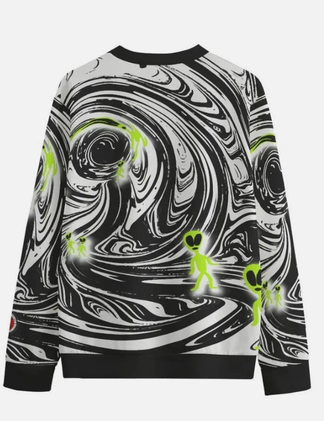 Crewneck Sweatshirt Men's Party Vibe Hawaiian Style Retro Graphic Shirt For Men