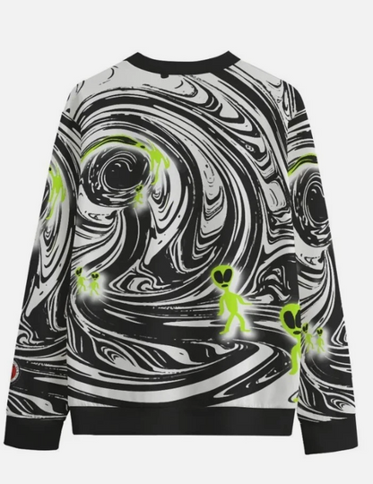 Crewneck Sweatshirt Men's Party Vibe Hawaiian Style Retro Graphic Shirt For Men