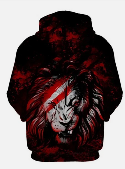 3D Hoodie for Men, Men's Casual Pattern Design Hoodie Sweater