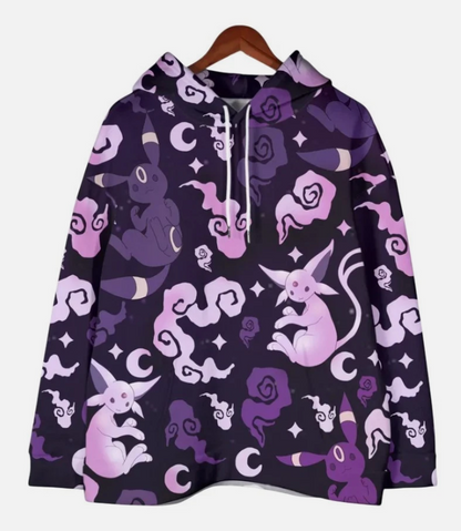 Umbreon Hoodie Shirt Espeon Unisex Hoodie Kawaii Hoodie Cute Umbreon Shirt