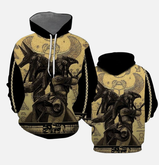 Anubis Ancient Egypt 3D All Over Print Hoodie