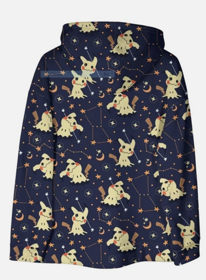 Mimikyu Hoodie Shirt, Cute Unisex Hoodie, Graphic Hooded Pullover Sweatshirt wit