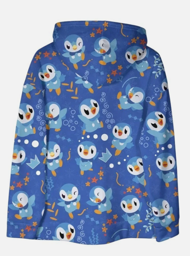 Piplup Hoodie, Cute Graphic Hoodie, Kawaii Hoodie, Unisex Hoodie, Christmas Hood