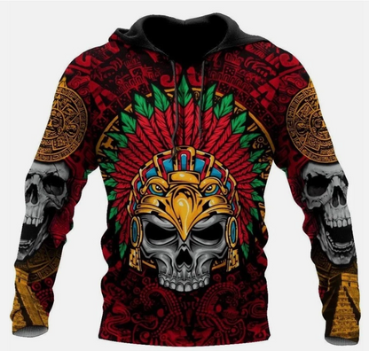 Mexico Flag Print Hoodie For Men Mexican Hoodie