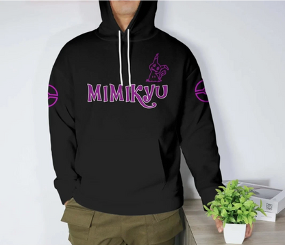 Mimikyu Hoodie Shirt - Kawaii Ghost Anime Pullover - Funny Purple Graphic Unisex
