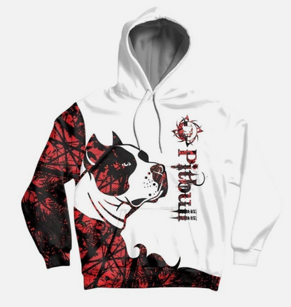 Unisex Love Pitbull Sweatshirt Hoodie, Pitbull Lover Hoodie, Pitbull Sweatshirt