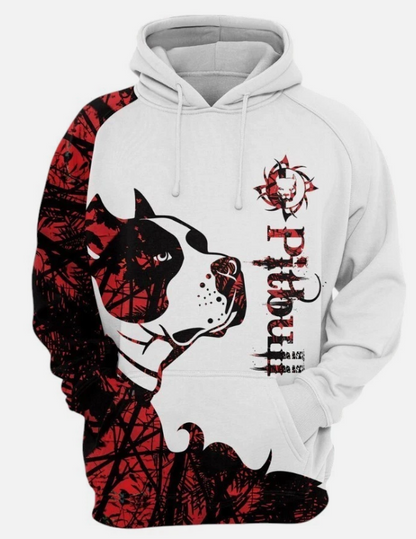 Unisex Love Pitbull Sweatshirt Hoodie, Pitbull Lover Hoodie, Pitbull Sweatshirt