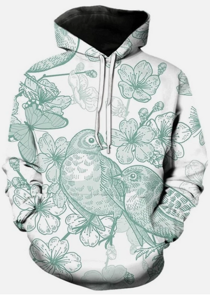 Vintage bird style japan Hoodies 3D Print Men Women Hip Hop Streetwear Hooded