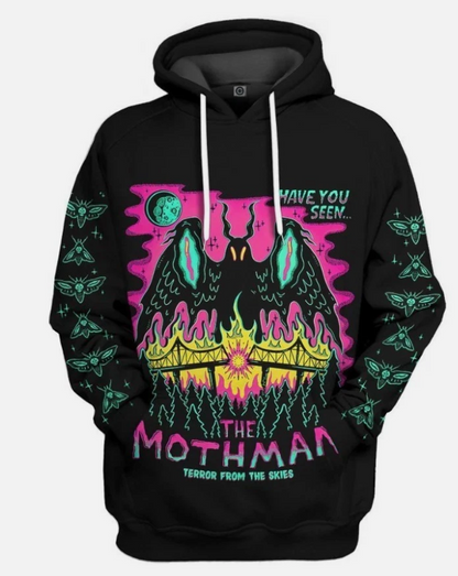 3D Mothman Custom Hoodie