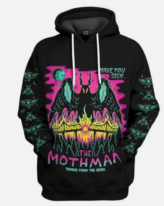 3D Mothman Custom Hoodie