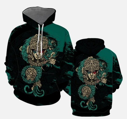 Aztec Warrior 3D All Over Print Hoodie