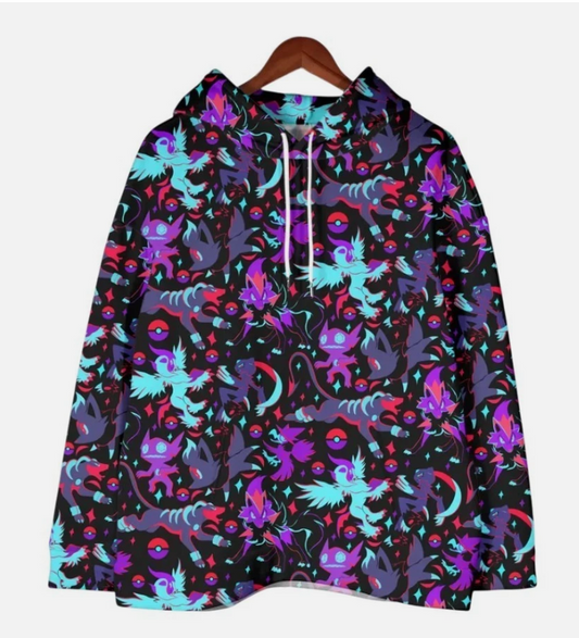 Absol Hoodie, Kawaii Unisex Hoodie, Gothic Graphic Pullover Sweatshirt