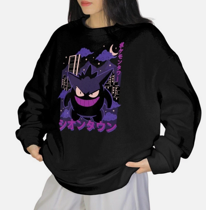Gengy Hoodie Sweatshirt, Ghost Type Shirt, Funny Anime Gamer Hoodie Shir