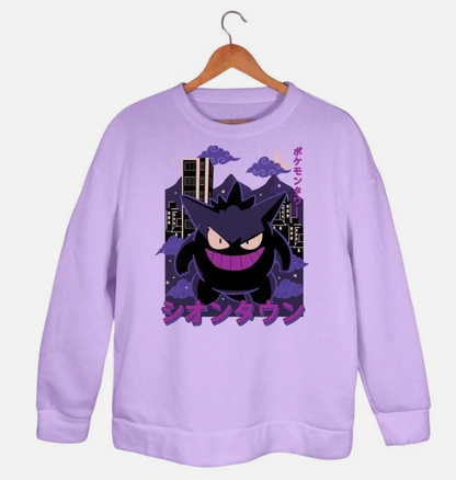 Gengy Hoodie Sweatshirt, Ghost Type Shirt, Funny Anime Gamer Hoodie Shir