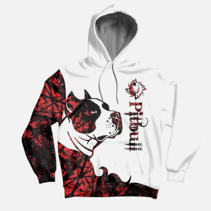 Unisex Love Pitbull Sweatshirt Hoodie, Pitbull Lover Hoodie, Pitbull Sweatshirt
