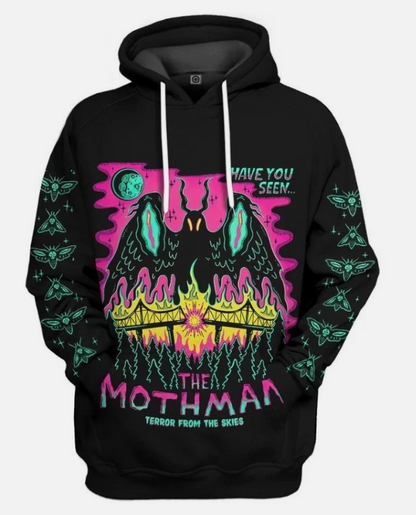 3D Mothman Custom Hoodie