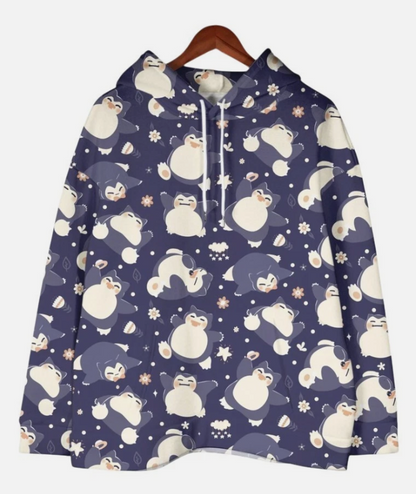 Snorlax Hoodie, Cute Kawaii Hoodie, Cozy Unisex Hoodie, Trendy Graphic Hoodie (Copy)