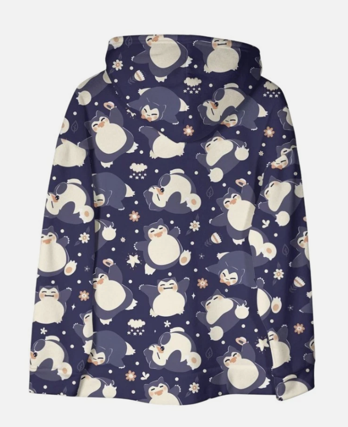 Snorlax Hoodie, Cute Kawaii Hoodie, Cozy Unisex Hoodie, Trendy Graphic Hoodie (Copy)