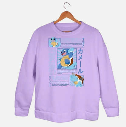 Wartortle Evolution Hoodie Sweatshirt - Water Type Sweatshirt