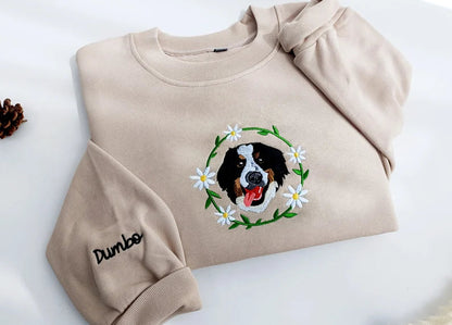 Embroidered Custom Cat and Dog Sweatshirt for Pets