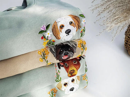 Embroidered Custom Cat and Dog Sweatshirt for Pets