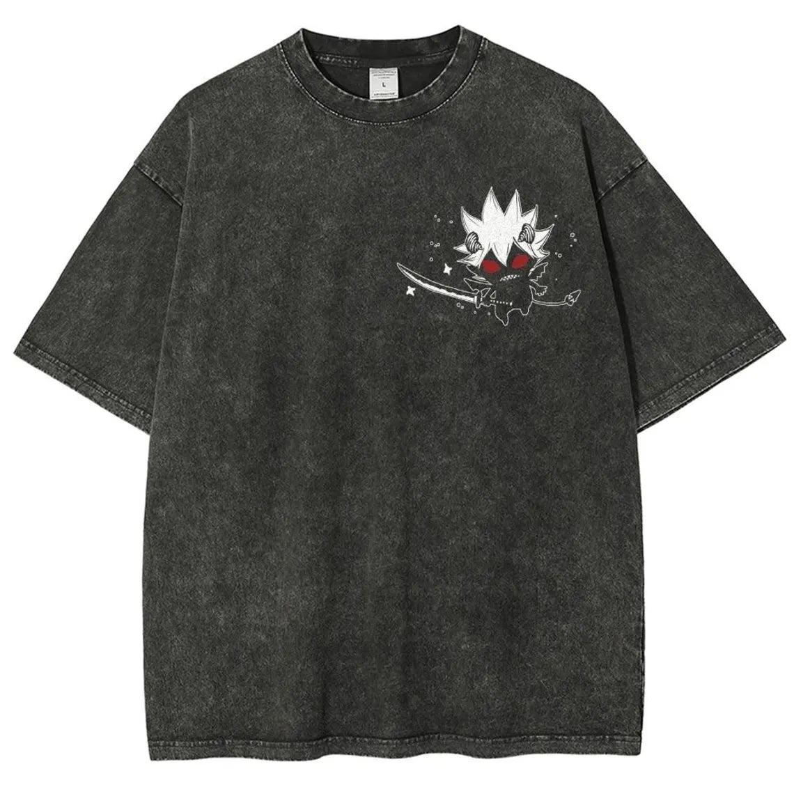 Vintage Wash Anime Tee, Aesthetic Anime Shirt, Graphic Anime Apparel, Otaku Gift, Anime Aesthetic, Gift for Anime Lover, Anime Fan Shirt, Washed T-Shirt