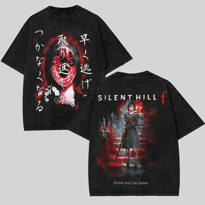 Silent Hill f Shirt: Horror Game Shirt, Washed T-Shirt