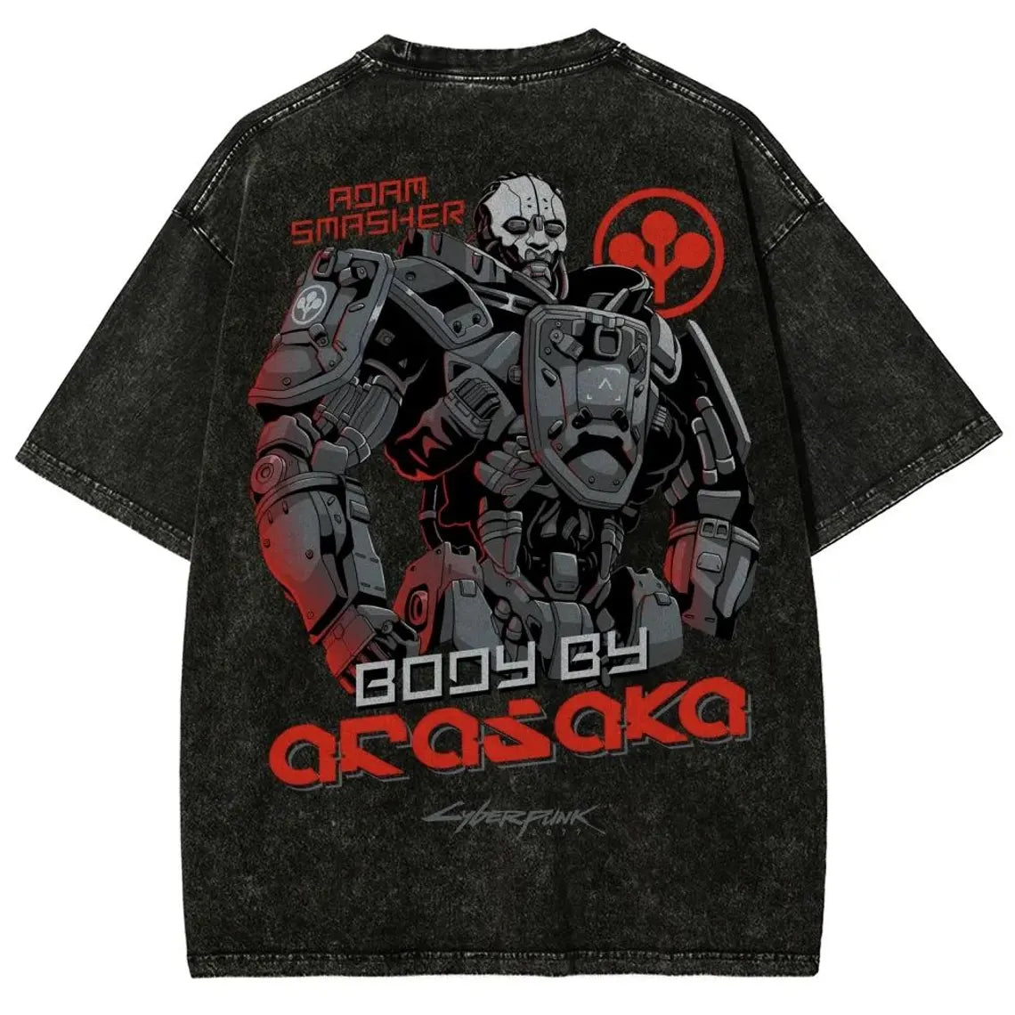 Vintage Wash Cyber Metal Phantom Liberty Video Game Merch Metalhead Fan Gift, Washed T-Shirt