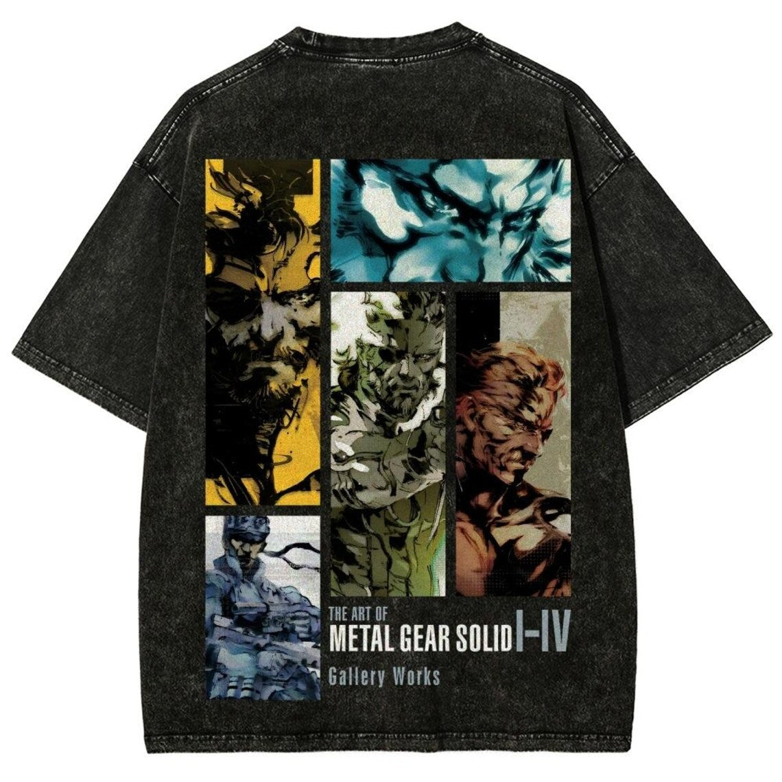 Vintage Acid Wash Gamer Shirts,Metal Gear, Gift For Him, Gift For Her, Unisex T-Shirt, Washed T-Shirt