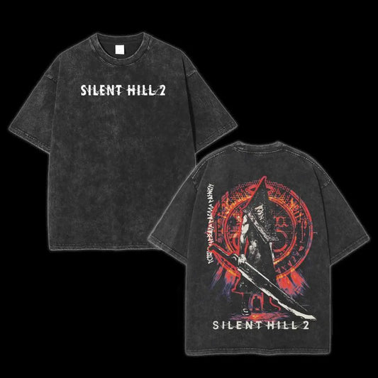 Silent Hill f Shirt: Horror Game Shirt, Washed T-Shirt
