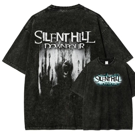 Silent Hill Shirt: Horror Game Shirt, Washed T-Shirt