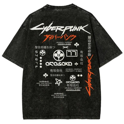 Vintage Wash Cyber Metal Phantom Liberty Video Game Merch Metalhead Fan Gift, Washed T-Shirt