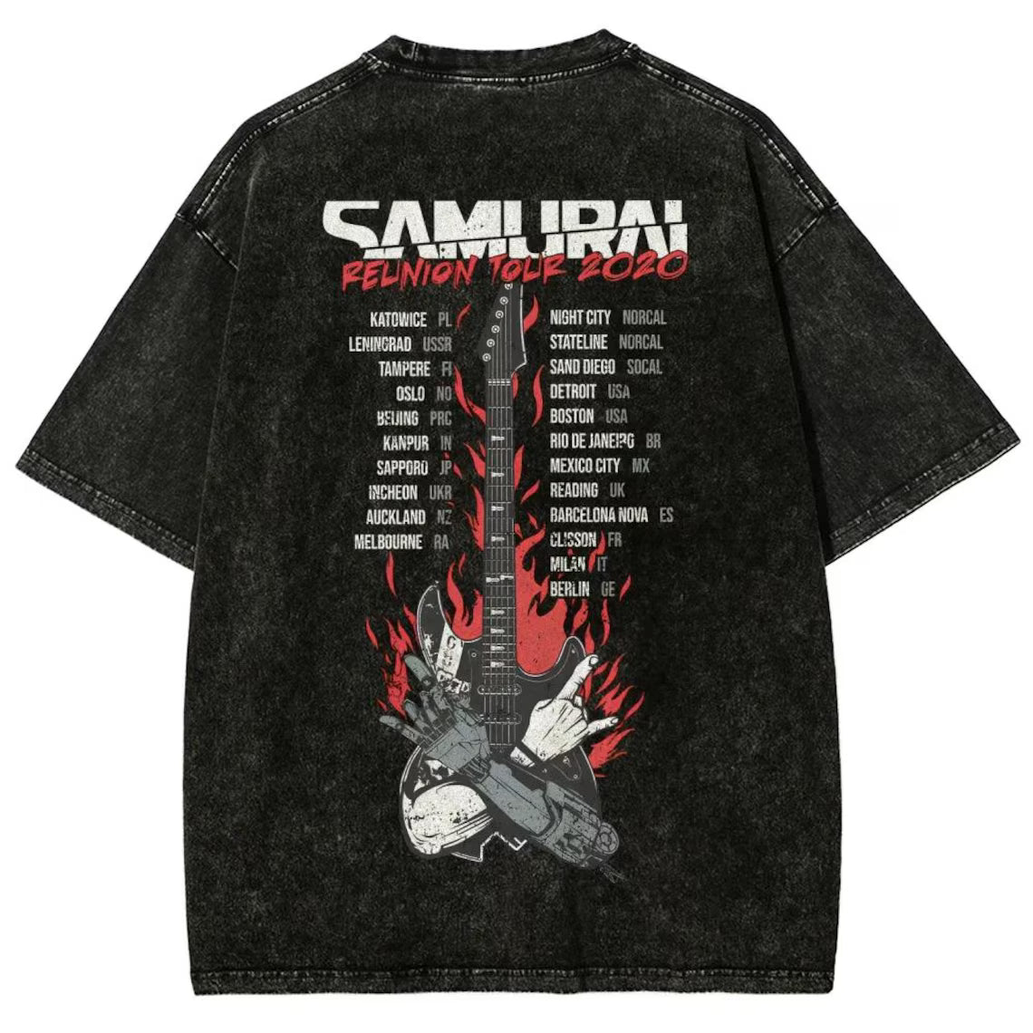 Vintage Wash Cyber Metal Phantom Liberty Video Game Merch Metalhead Fan Gift, Washed T-Shirt