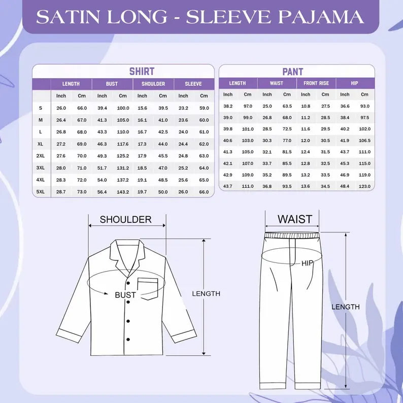 Christmas New York Satin Pajama Set For Women