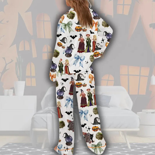 Hocus Pocus Pajamas Set, Sanderson Sisters Pajamas, Spooky Season Pajamas Set, Trick Or Treat Shirt