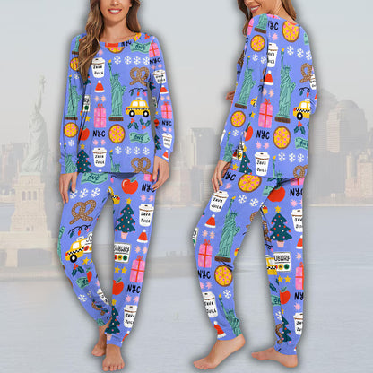 New York City Pajamas Set, New York Pajamas, New York Girls Trip Set, New York Gifts, NYC Theme Gifts, Matching Family Pyjama set