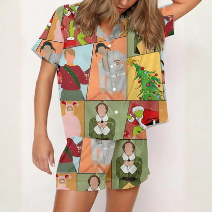 Christmas Movie Pajamas Set For Women, Home Alone Christmas Pajamas, Funny Holiday PJs, Family Matching Xmas Outfit, Christmas Gift