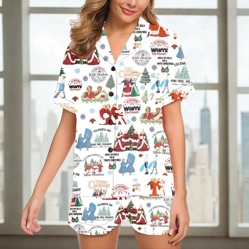 Teddy Bear Family Pajamas – Coquette Pink Christmas Tree Sleepwear, Cute Matching Holiday PJs for Women & KlDs (Copy)