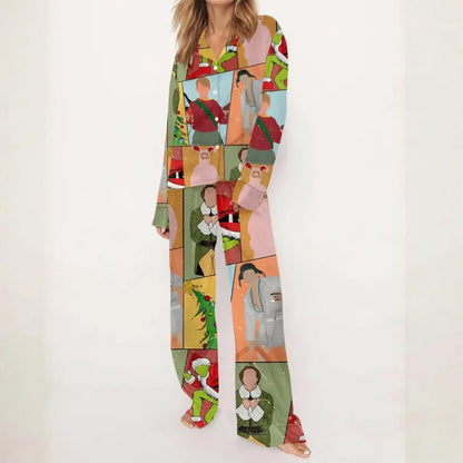 Christmas Movie Pajamas Set For Women, Home Alone Christmas Pajamas, Funny Holiday PJs, Family Matching Xmas Outfit, Christmas Gift