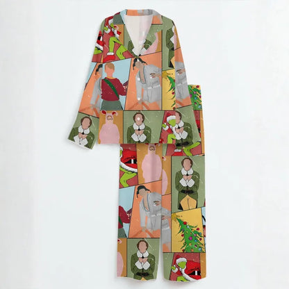 Christmas Movie Pajamas Set For Women, Home Alone Christmas Pajamas, Funny Holiday PJs, Family Matching Xmas Outfit, Christmas Gift