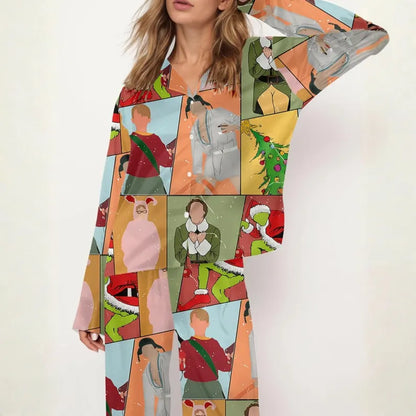 Christmas Movie Pajamas Set For Women, Home Alone Christmas Pajamas, Funny Holiday PJs, Family Matching Xmas Outfit, Christmas Gift