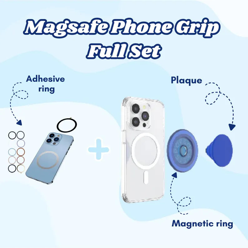 Polar Bear Christmas Sweater Phone Grip: Cute Holiday Bear MagSafe Phone Holder, Christmas Bear Grip, Xmas Phone Accessory, Holiday Decor