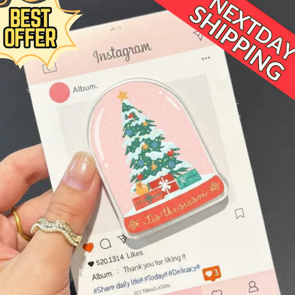 Christmas Tree Magnetic Phone Grip: Festive Kindle Stand with Holiday Design, Magsafe Phone Holder, Perfect Xmas Gift for Friends