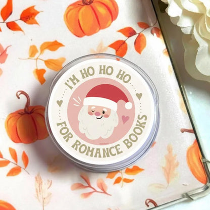Ho Ho Ho Romance Books Magnetic Phone Grip: Santa MagSafe Phone Holder, Christmas Book Lover Gift, Holiday Stand, Cute Phone Accessory