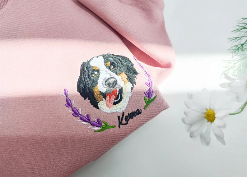 Embroidered Custom Cat and Dog Sweatshirt for Pets