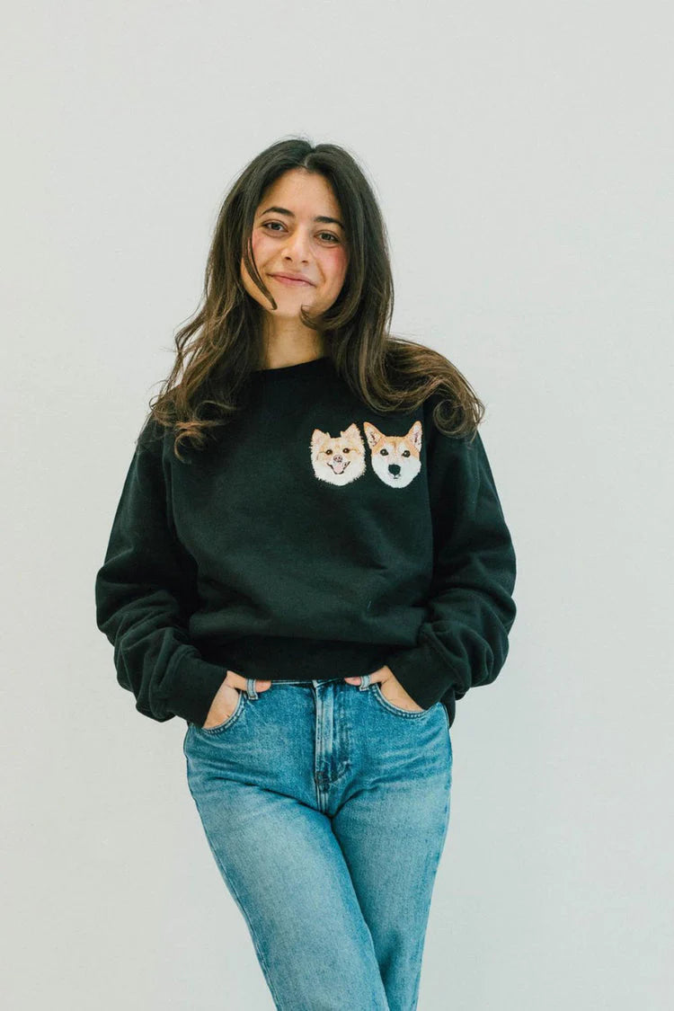 Custom Pet Embroidered Sweatshirt