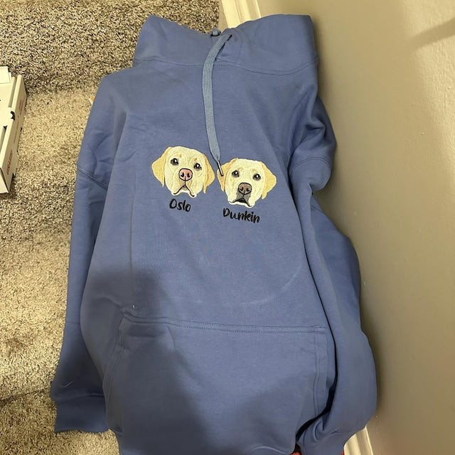 Custom Pet Embroidered Sweatshirt