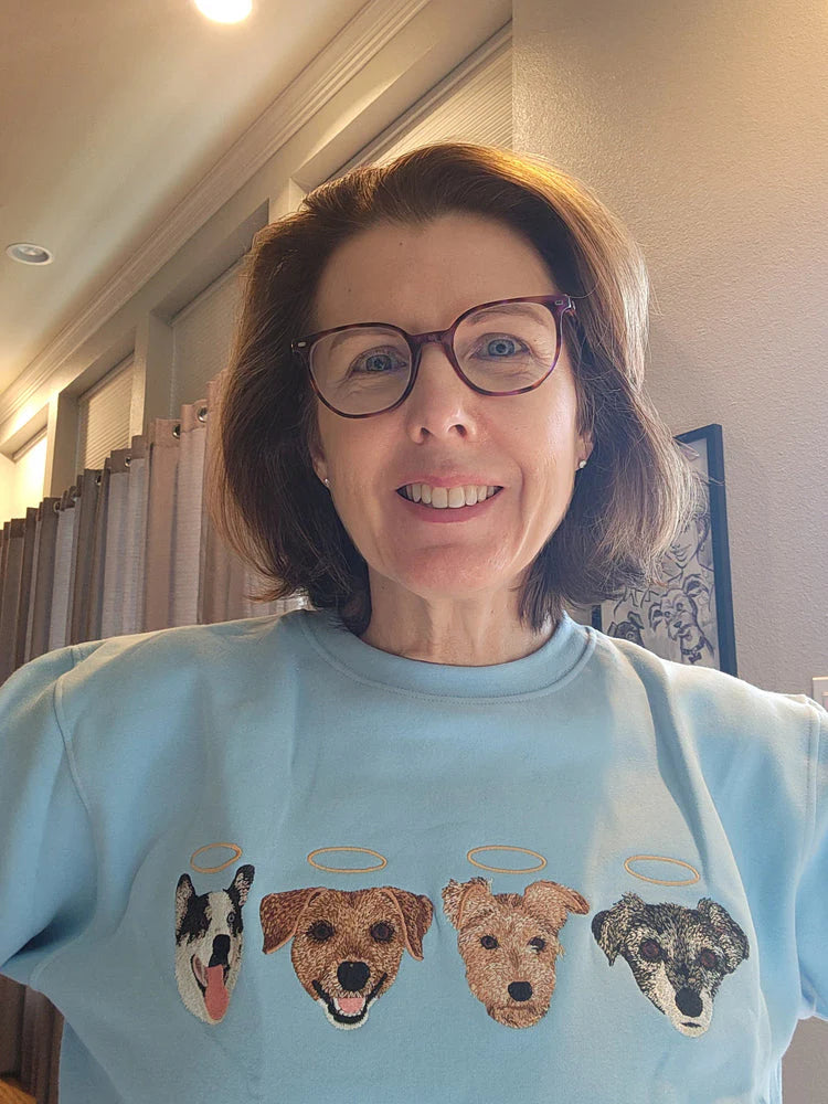 Custom Pet Embroidered Sweatshirt